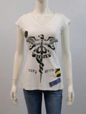 Dereon Beyonce Sexy Diva Back Zipper T-shirt Sz Sm…